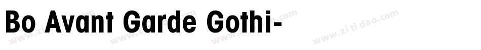 Bo Avant Garde Gothi字体转换